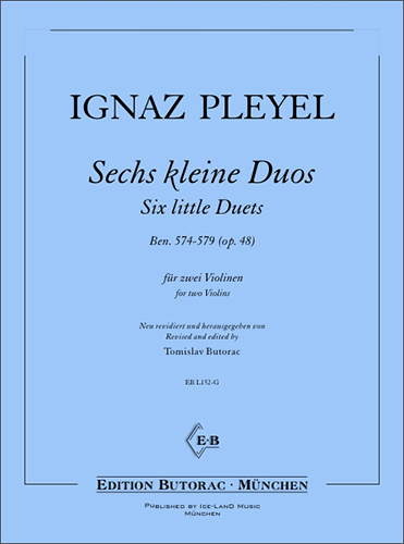 Cover - Ignaz Pleyel, Sechs kleine Duos op. 48